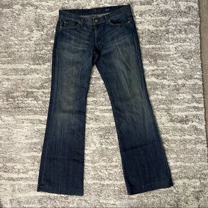 7 For All Mankind Dojo Jeans 31 Wide Leg Flair
